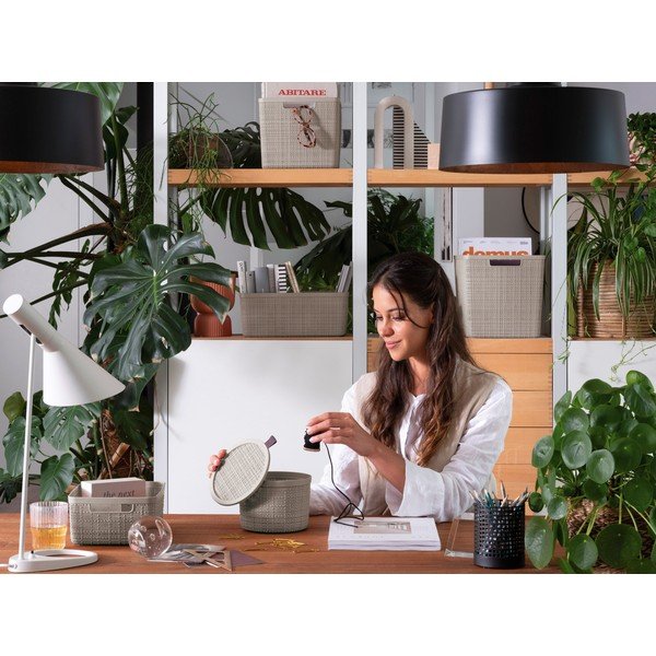 Plastkorv ø 17x13 cm Jute - Curver-image-1