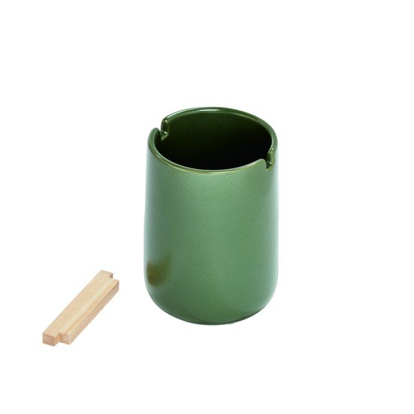 Roheline keraamiline tass hambaharjade jaoks Eco Vanity - iDesign-image-2