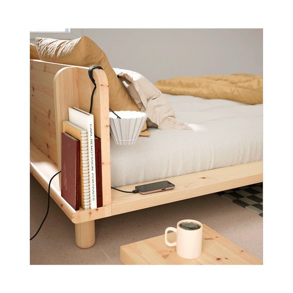 Kaheinimesevoodi männipuidust, võrega 160x200 cm Peek - Karup Design-image-4