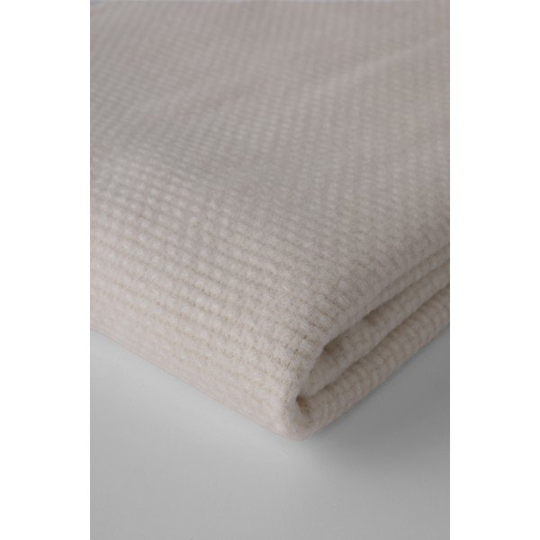 Kreemjas puuvillane ruuduline kangas , 140 x 180 cm Zen - Euromant-image-3
