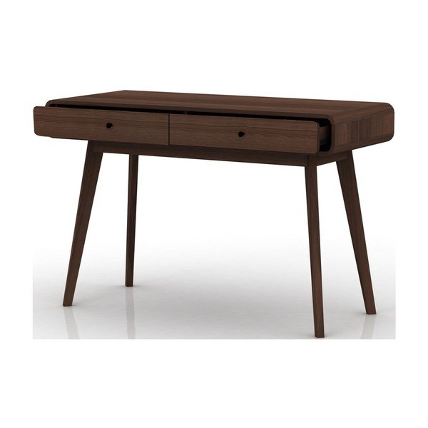 Töölaud pähklipuust dekooriga 50x120 cm Cassie - Støraa-image-2