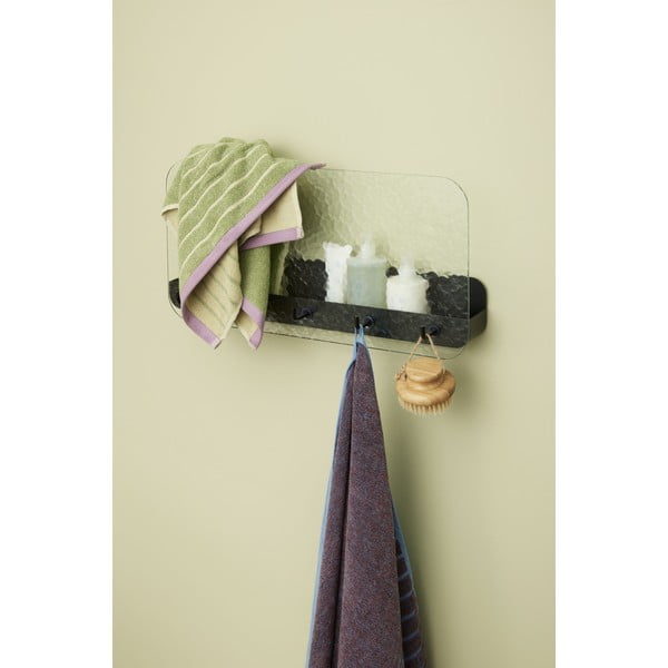 Must metallist seinakinnitus riiuliga Shack - Hübsch-image-1