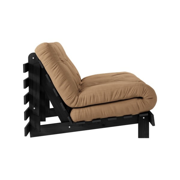 Pruun diivanvoodi 140 cm Roots Black Night - Karup Design-image-4