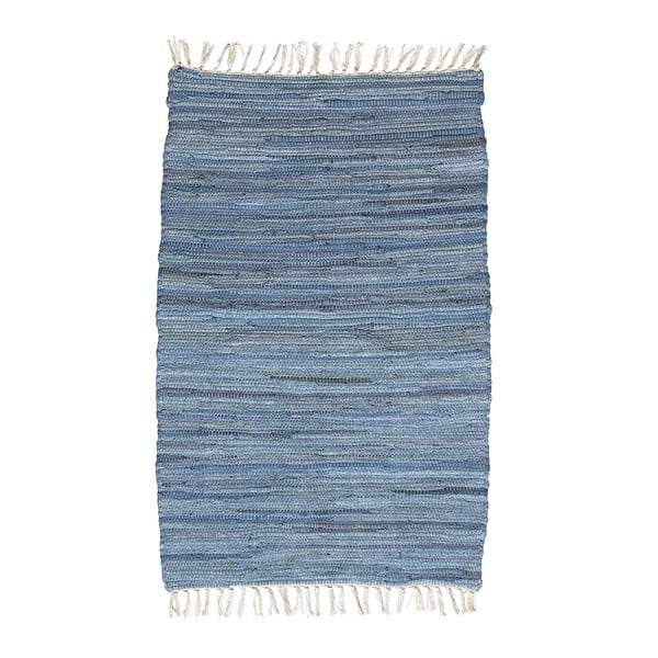 Modrý vzorovaný koberec A Simple Mess Mille, 90 x 60 cm
