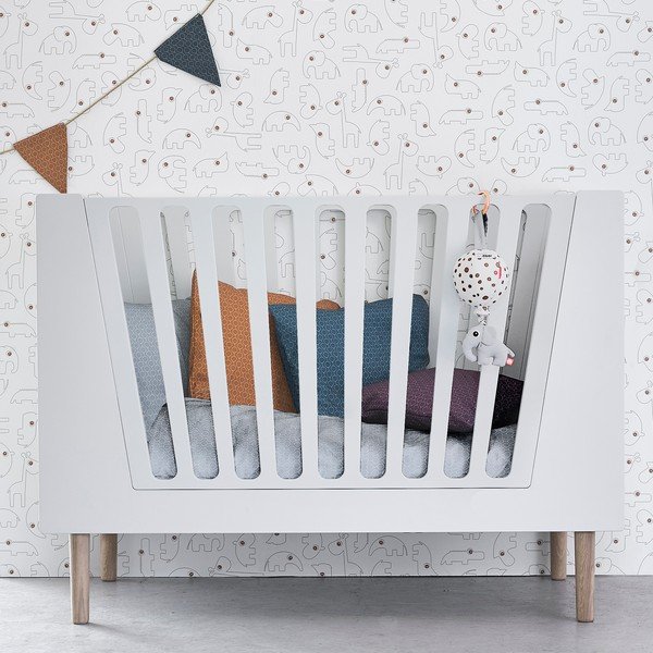 Bílá dětská postýlka Done by Deer, 120 x 60 cm-image-1