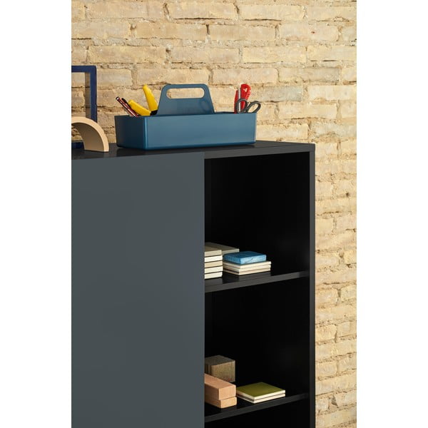 Must-antratsiit kõrge lükandustega kummut 120x140 cm Nube - Teulat-image-1