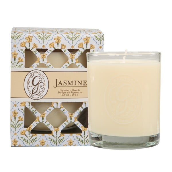 Svíčka s vůní jasmínu Greenleaf Signature Jasmine, doba hoření až 80 hodin