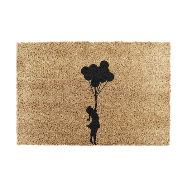 Kookoskiududest matt  40x60cm Flying Balloon Girl - Artsy Doormats