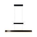 Matt must LED-rippvalgusti metallist varjuga Arcola - Trio