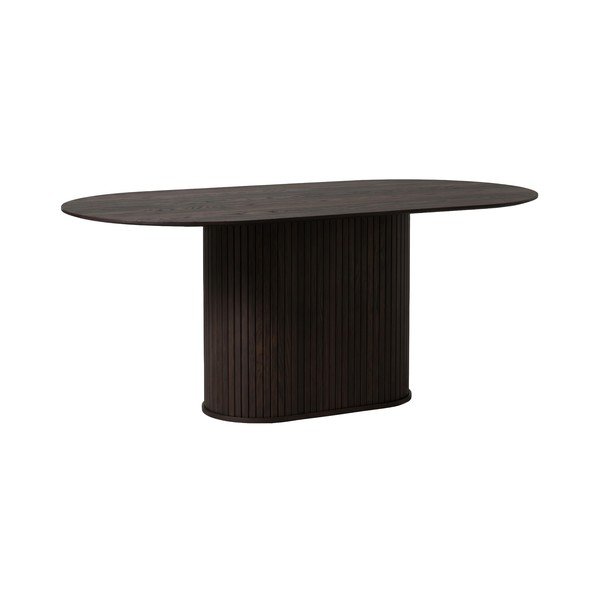 Söögilaud tammepuust dekooriga 95x180 cm Nola - Unique Furniture