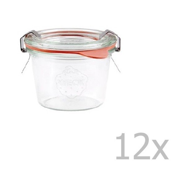 Sada 12 zavařovacích sklenic Weck Sturz, 80 ml