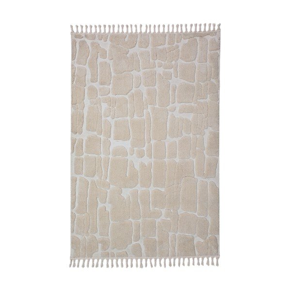 Kreemikas vaip 200x300 cm Esra Cobbled - Flair Rugs