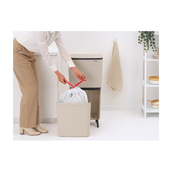 Helehall plastprügikast 20+25 l sorteeritud jäätmete jaoks SortUp Recycle Hi - Brabantia-image-3
