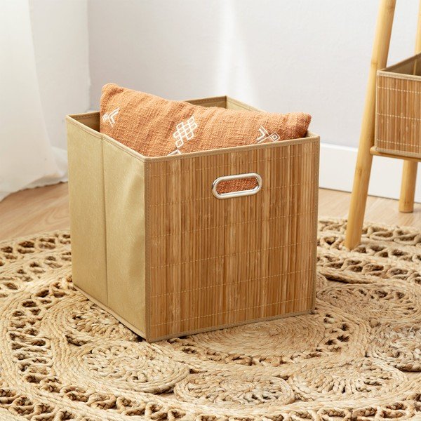 Bambusest hoiukarp 31x31x31 cm - Compactor-image-1
