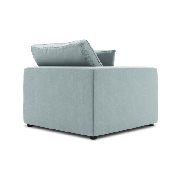 Světle modrá rohová část modulární manšestrové pohovky Windsor & Co Sofas Galaxy, levý roh-image-3