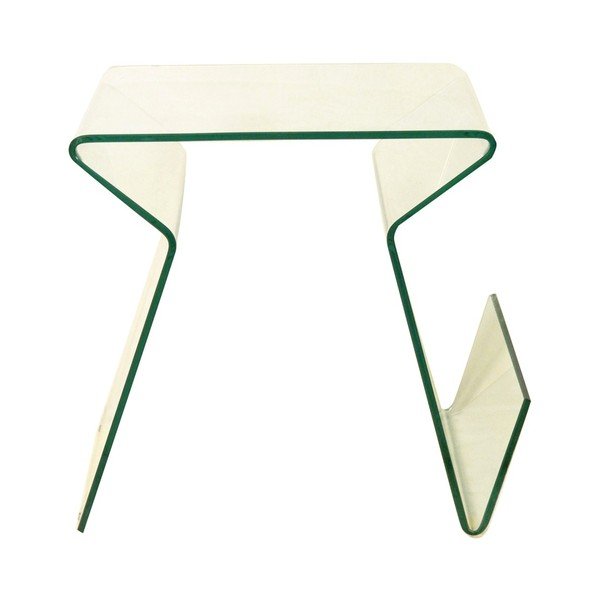 Skleněný odkládací stolek/stojan na časopisy Evergreen House Ra-image-2