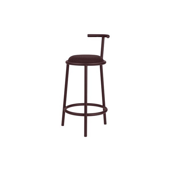 Burgundiapunane metallist baaritool (istme kõrgus 68 cm) Hogo - noo.ma