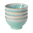 Türkiissinised kivikeraamikast kausid 4tk komplektis ø 15 cm Latte - Costa Nova