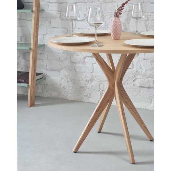 Saarespooniga ümmargune kokkupandav söögilaud 45x90 cm Jubi - Ragaba-image-3