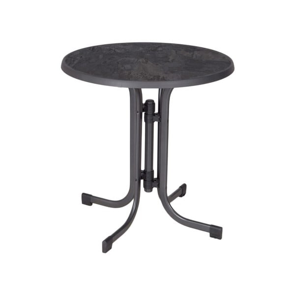 Metallist ümmargune aia söögilaud ø 70 cm Pizarra - Dajar-image-1