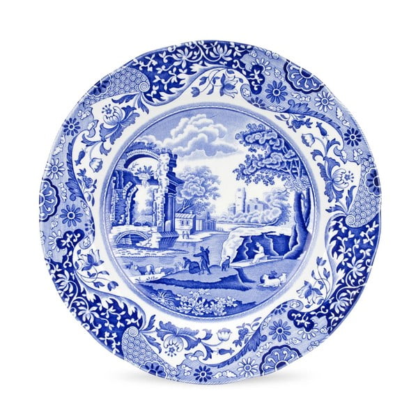 Sada 4 bílomodrých talířů Spode Blue Italian, ø 27 cm