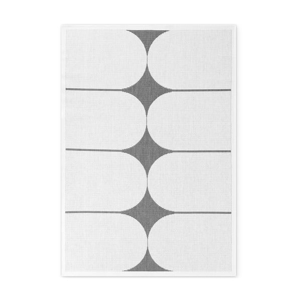 Must-valge sise- ja välivaip 120x170 cm Duet Bowen - NORTHRUGS