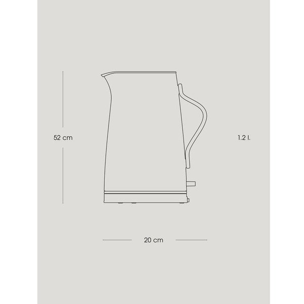 Must roostevabast terasest veekeetja 1,2 l Emma - Stelton-image-4