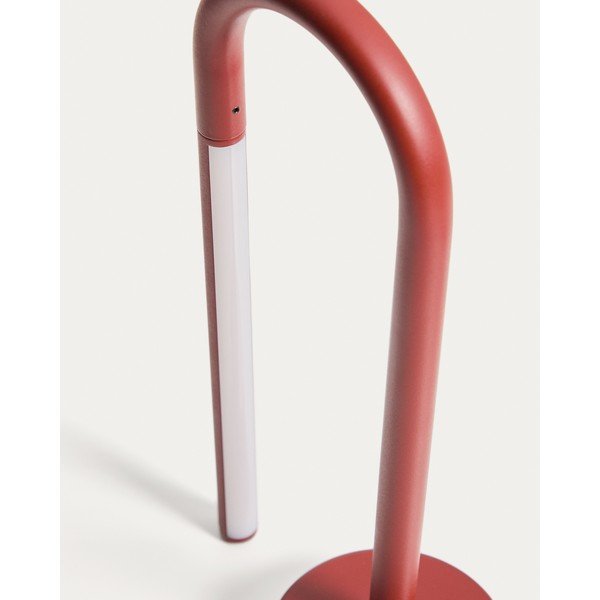 Punane metallist LED-laualamp (kõrgus 30 cm) Bow - Kave Home-image-4