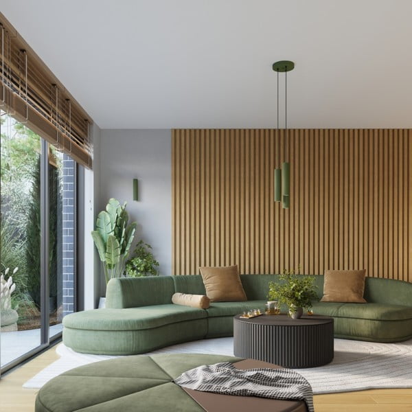 Roheline rippvalgusti ø 19,5 cm Gleam - Sollux-image-2