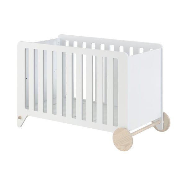 Valge voodi, 120 x 60 cm Nunila - Kave Home-image-2