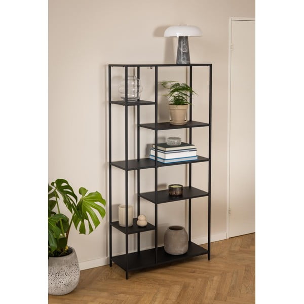 Must metallist raamaturiiul 80x165 cm Newcastle - Actona-image-4