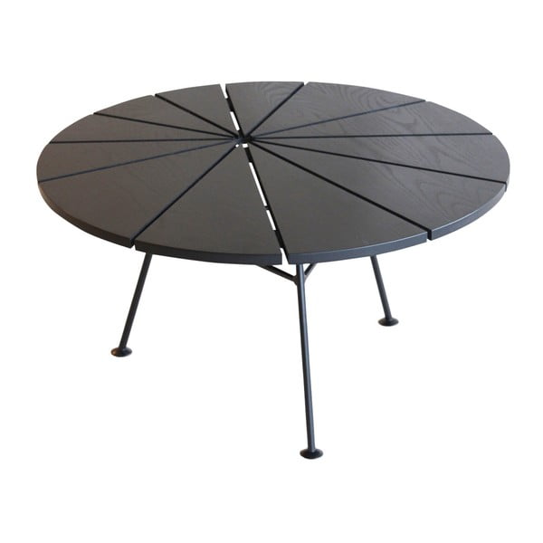 Černý odkládací stolek OK Design Bambam, Ø 70 cm