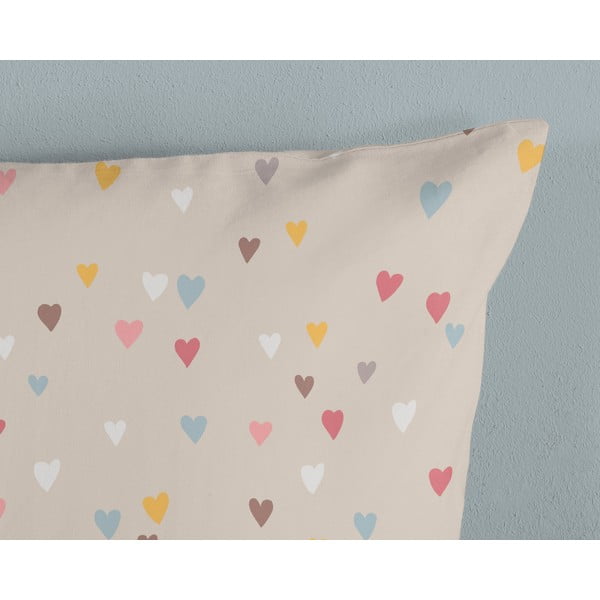 Pruun-beež puuvillane laste voodipesu üheinimesevoodile 140x200 cm Hugs - Good Morning-image-3