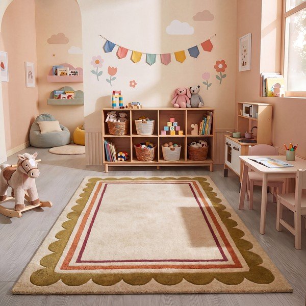 Käsitsi kootud villane vaip naturaalses värvitoonis 120x170 cm Lois - Flair Rugs-image-1