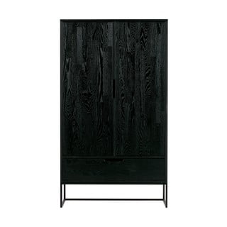 Mustast saarepuust kapp 85x149 cm Silas - WOOOD