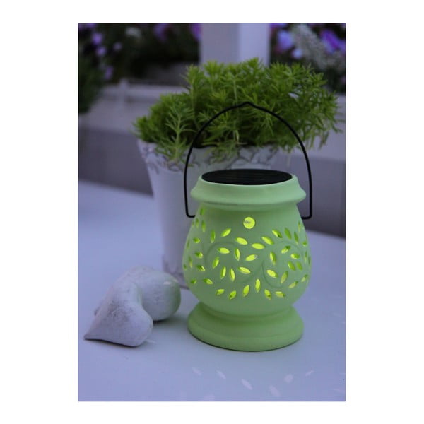 Lucerna Solar Energy Clay Lantern Green-image-2
