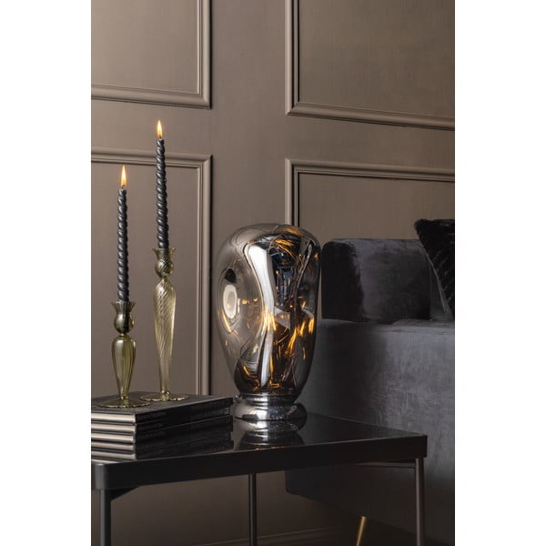 Roheline klaasist küünlajalg, kõrgus 17 cm Swirl - PT LIVING-image-1