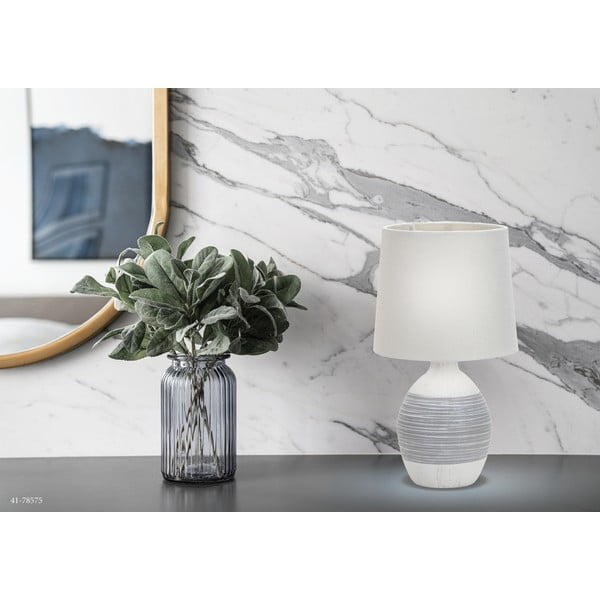 Helehall laualamp tekstiilist varjuga (kõrgus 35 cm) Ambon - Candellux Lighting-image-1