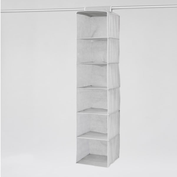 Textilní závěsný organizér Compactor Clear 6 Rack