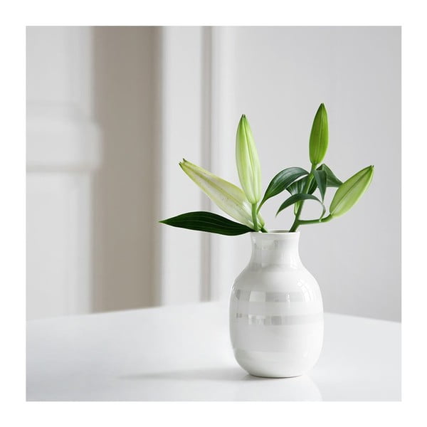 Valge keraamiline vaas , kõrgus 12,5 cm Omaggio - Kähler Design-image-2