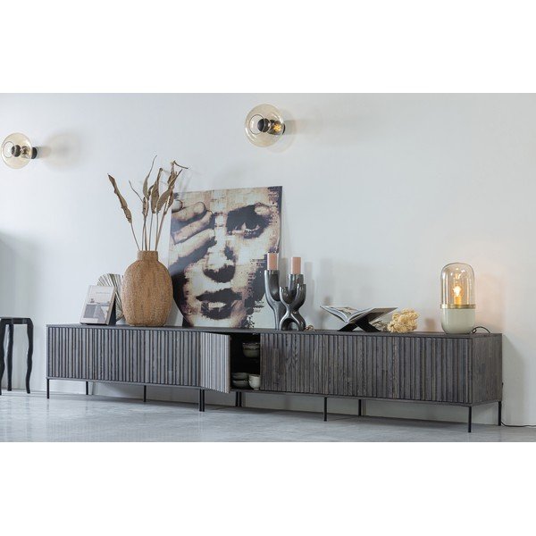 Pruun TV-alus 150x56 cm Gravure - WOOOD-image-4