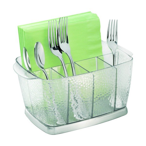 Läbipaistev söögiriistade karp , 15 x 23 cm Rain - iDesign-image-1