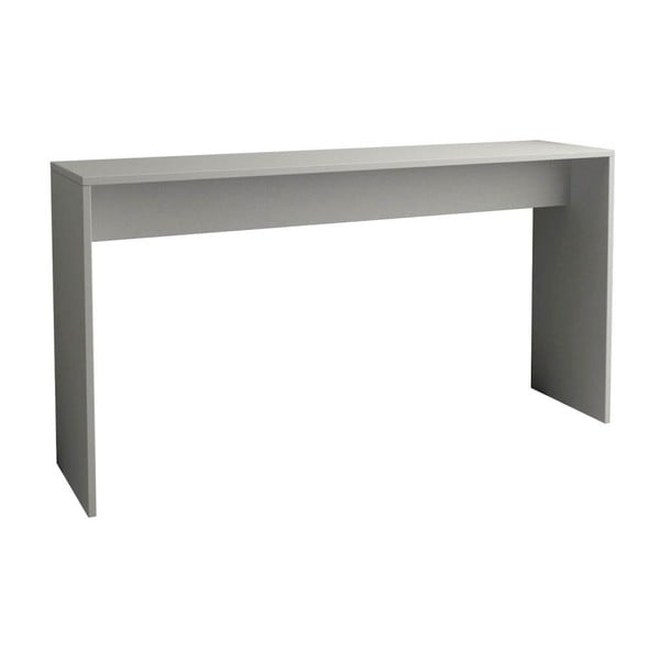 Šedý konzolový stolek Linera, 140 x 30 cm