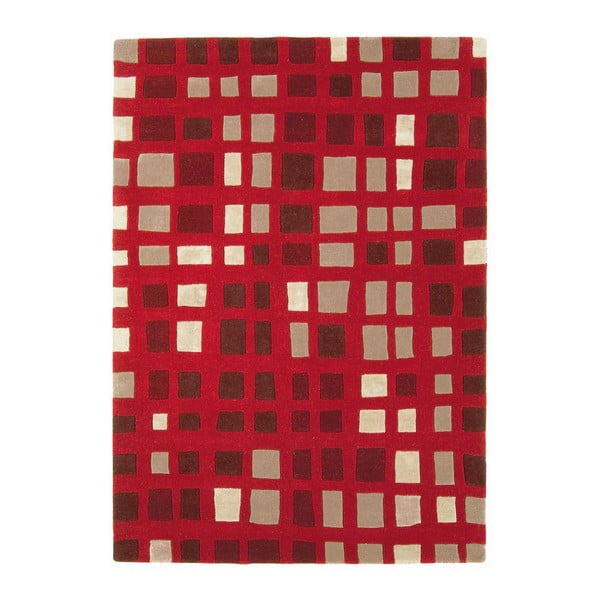 Vlněný koberec Plaza Red 160x230 cm