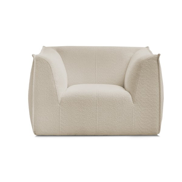 Bouclé kangast beež tugitool Giorgia - Bobochic Paris-image-3