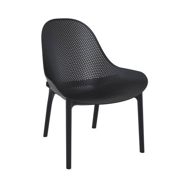 Sada 4 černých zahradních lounge křesel Resol Sky-image-1