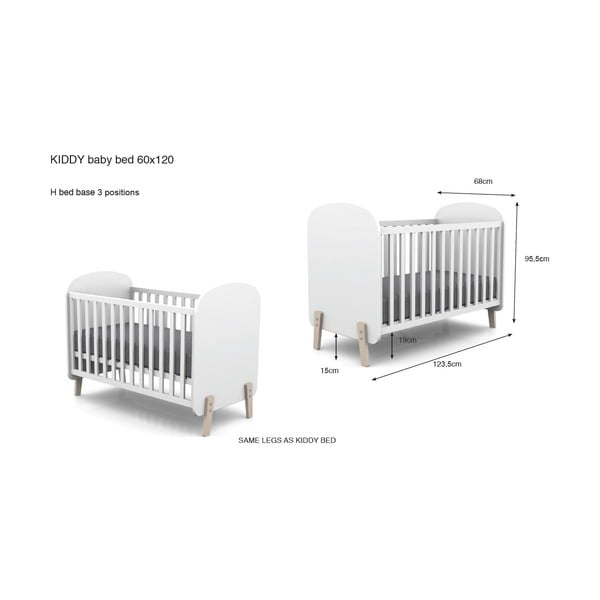 Võrevoodi , 60 x 120 cm Kiddy - Vipack-image-2