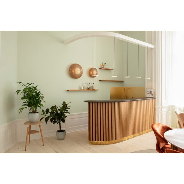 Valge LED rippvalgusti metallist lambivarjundiga ø 15 cm Asteria Micro - UMAGE-image-3