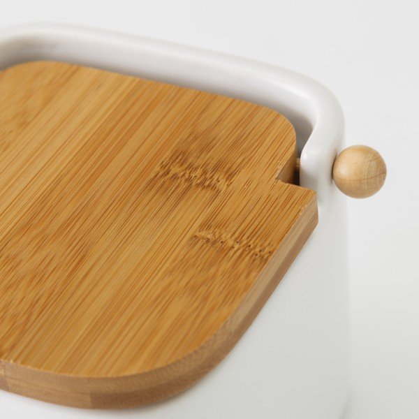 Unimasa valge keraamiline soolakonteiner, 750 ml - Casa Selección-image-1