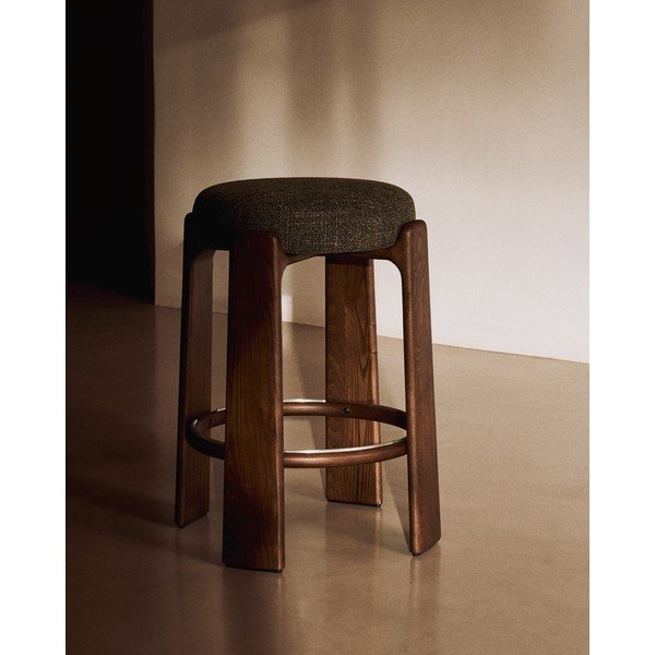 Roheline saarepuidust baaritool (istme kõrgus 65 cm) Granite - Kave Home-image-1